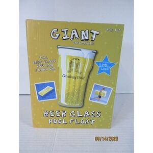 Oliphant Giant Inflatable Beer Glass Pool Float 150cm Novelty Pint Lounger New